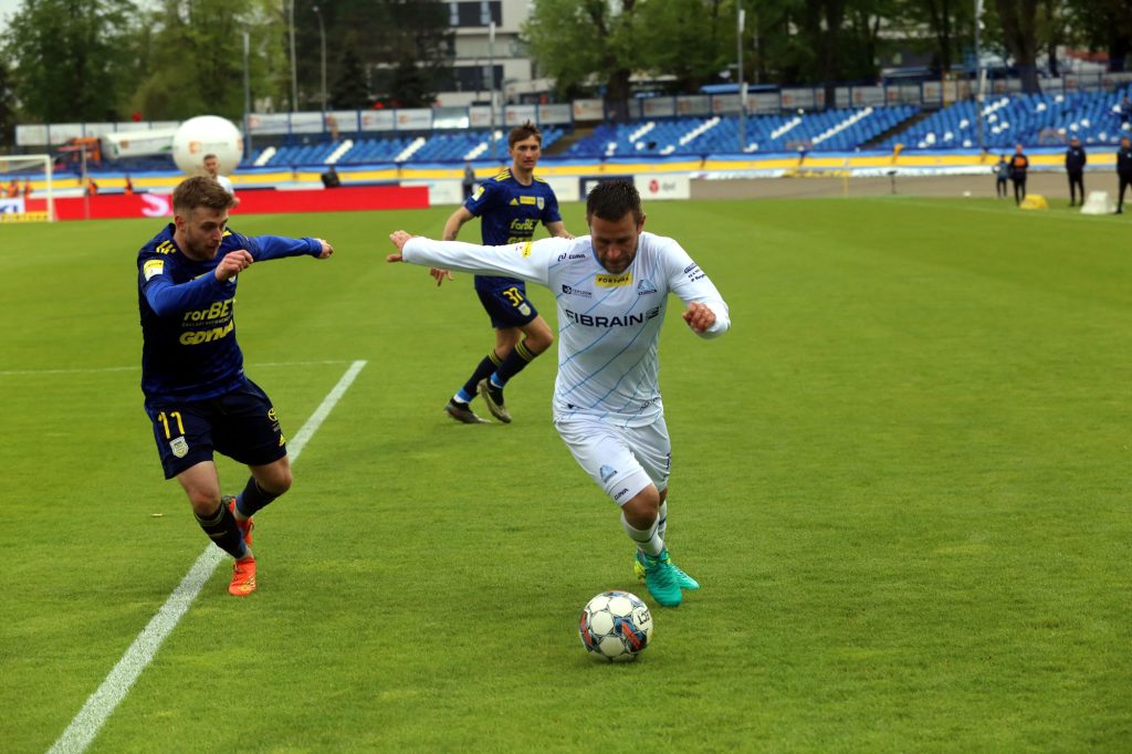 Patryk Małecki podczas gry w Stali Rzeszów