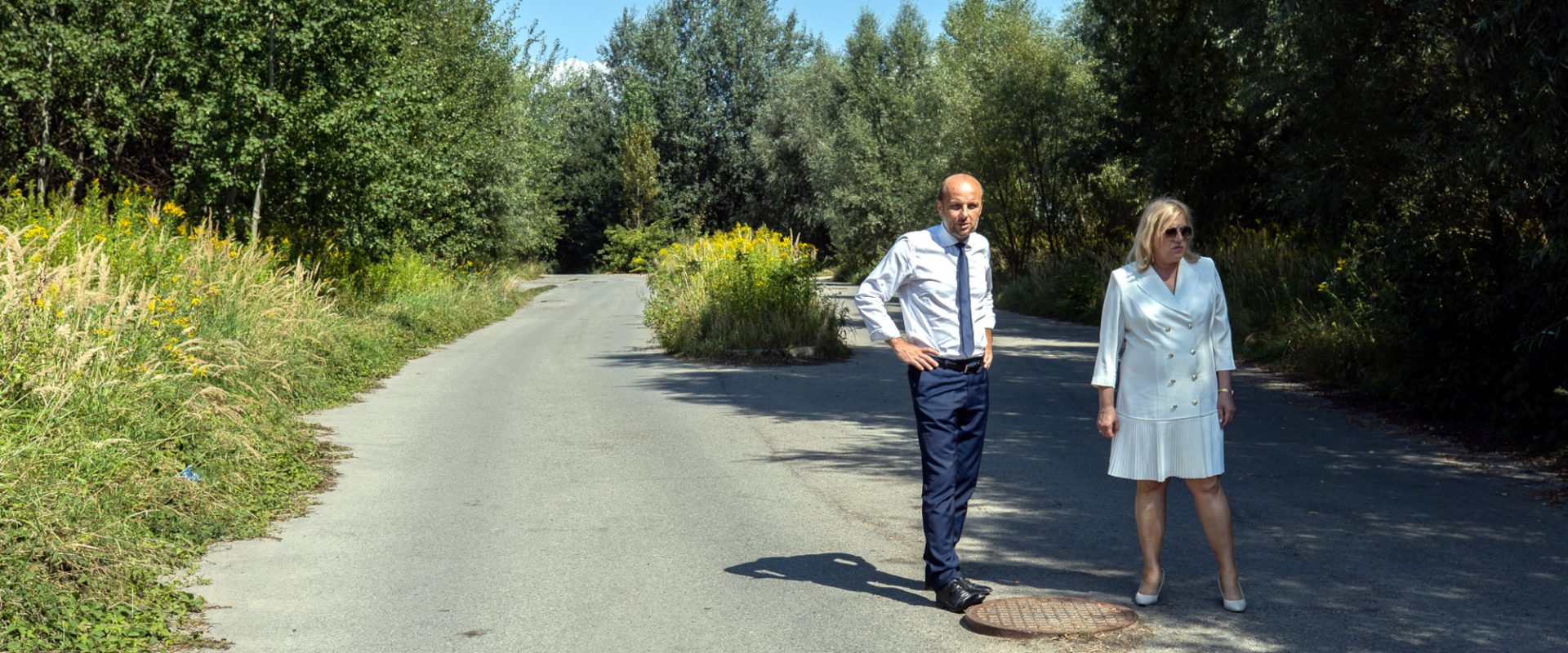 Konrad Fijołek i Jolanta Kaźmierczak na ulicy Welca w Rzeszowie
