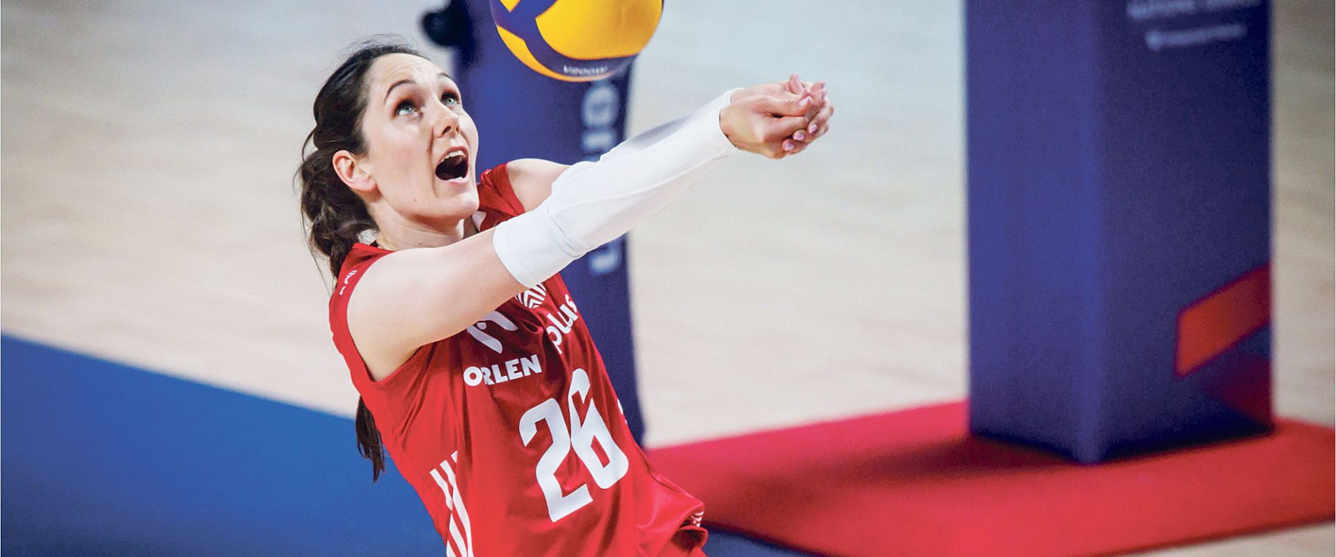 Siatkarka Katarzyna Wenerska w akcji
