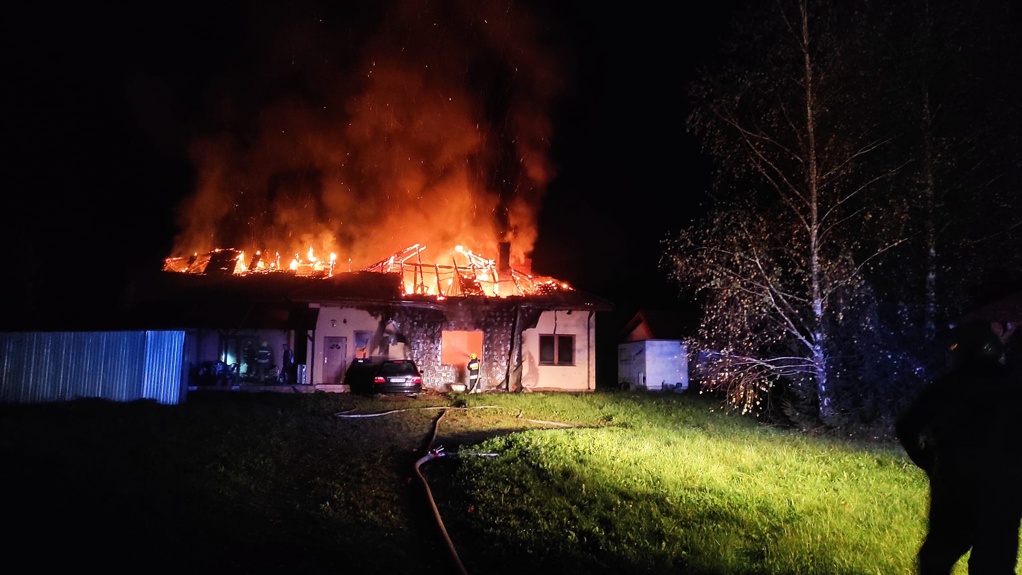 Tragiczny pożar w powiecie sanockim. Nie żyje 66-letni mężczyzna