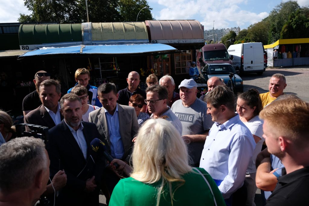 Spotkanie handlarzy z placu Balcerowicza z władzami Rzeszowa