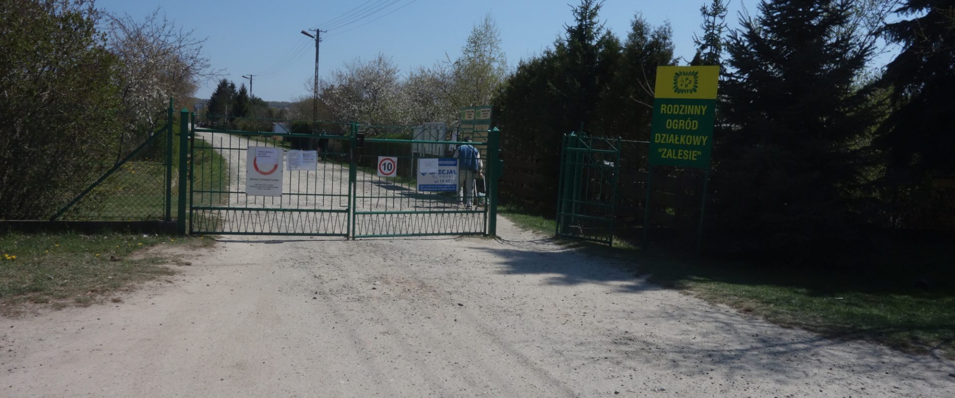 brama wjazdowa do ogródków działkowych