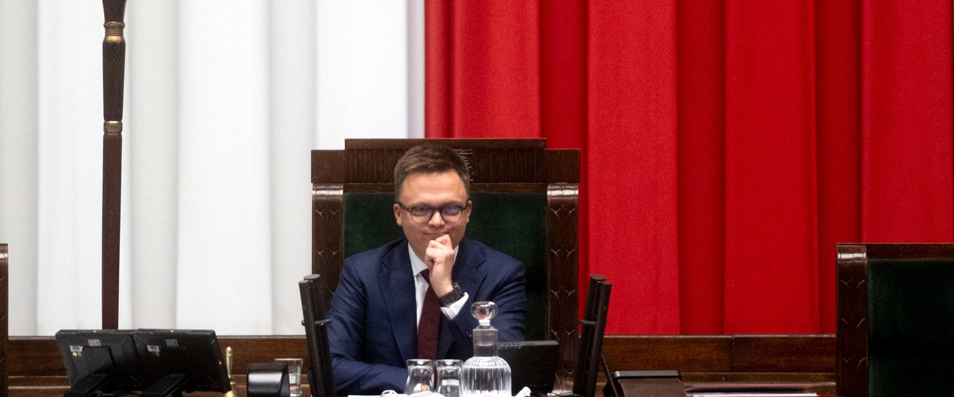 Szymon Hołownia na pierwszym posiedzeniu Sejmu