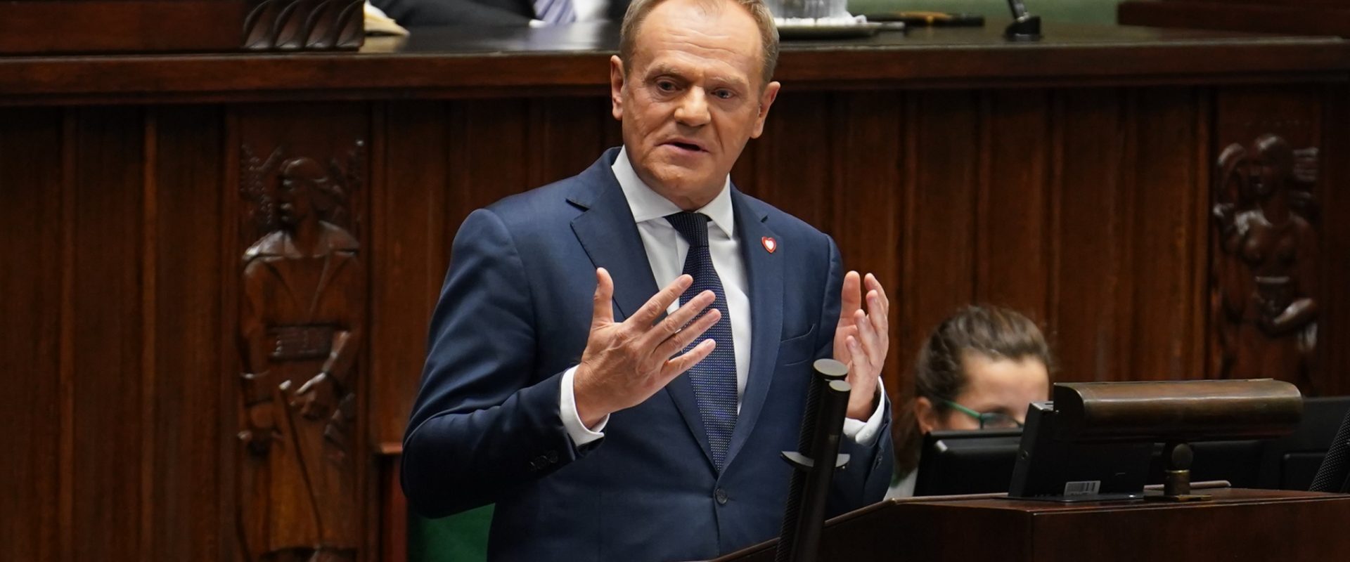 Ptremier Polski Donald Tusk wygłasza expose w Sejmie