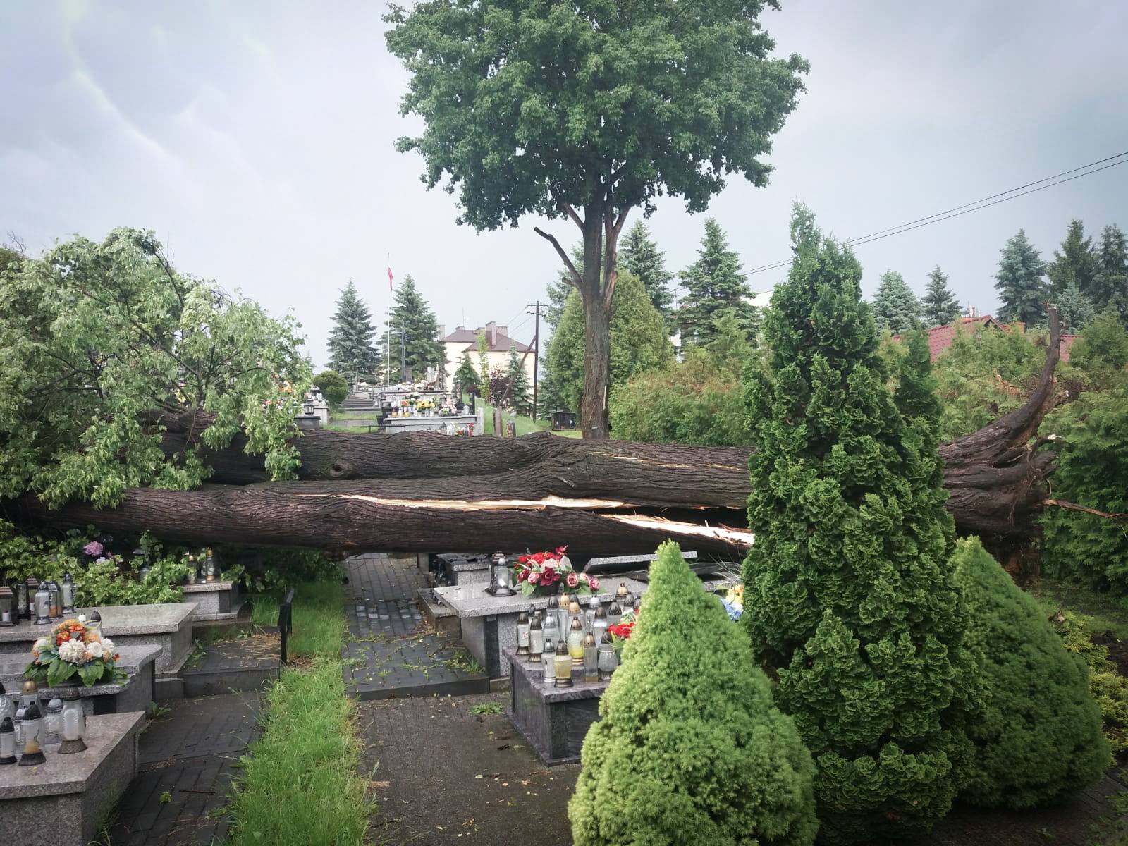 To nie była spokojna noc. Wiele interwencji straży pożarnej