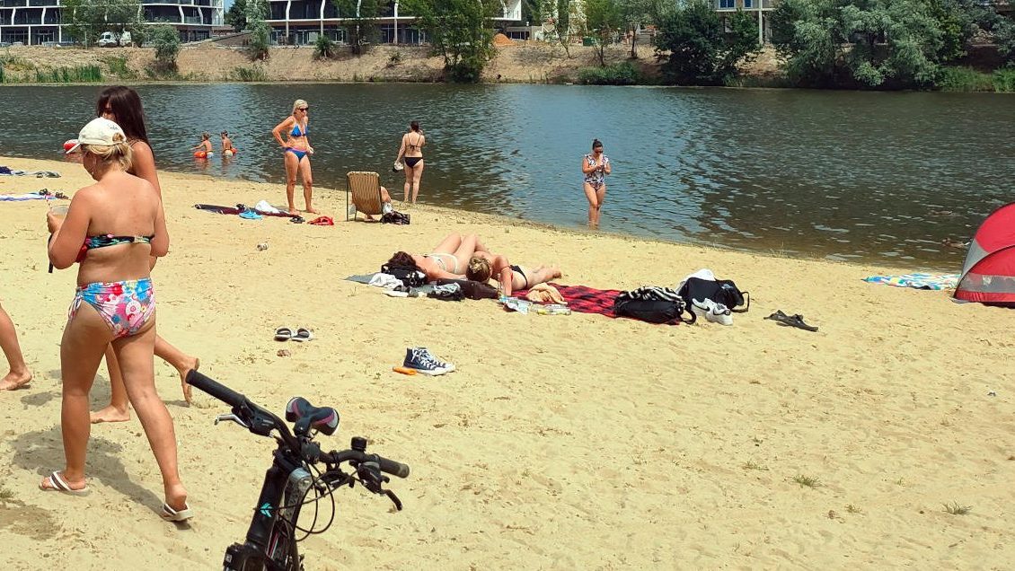Plażowicze na rzeszowskiej żwirowni