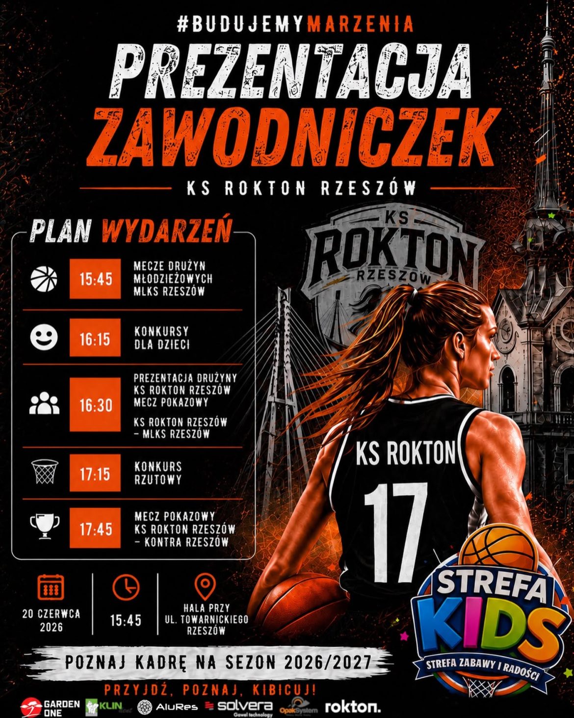 Koszykarska sobota z KS Rokton Rzeszów. Będzie prezentacja zespołu i wiele atrakcji