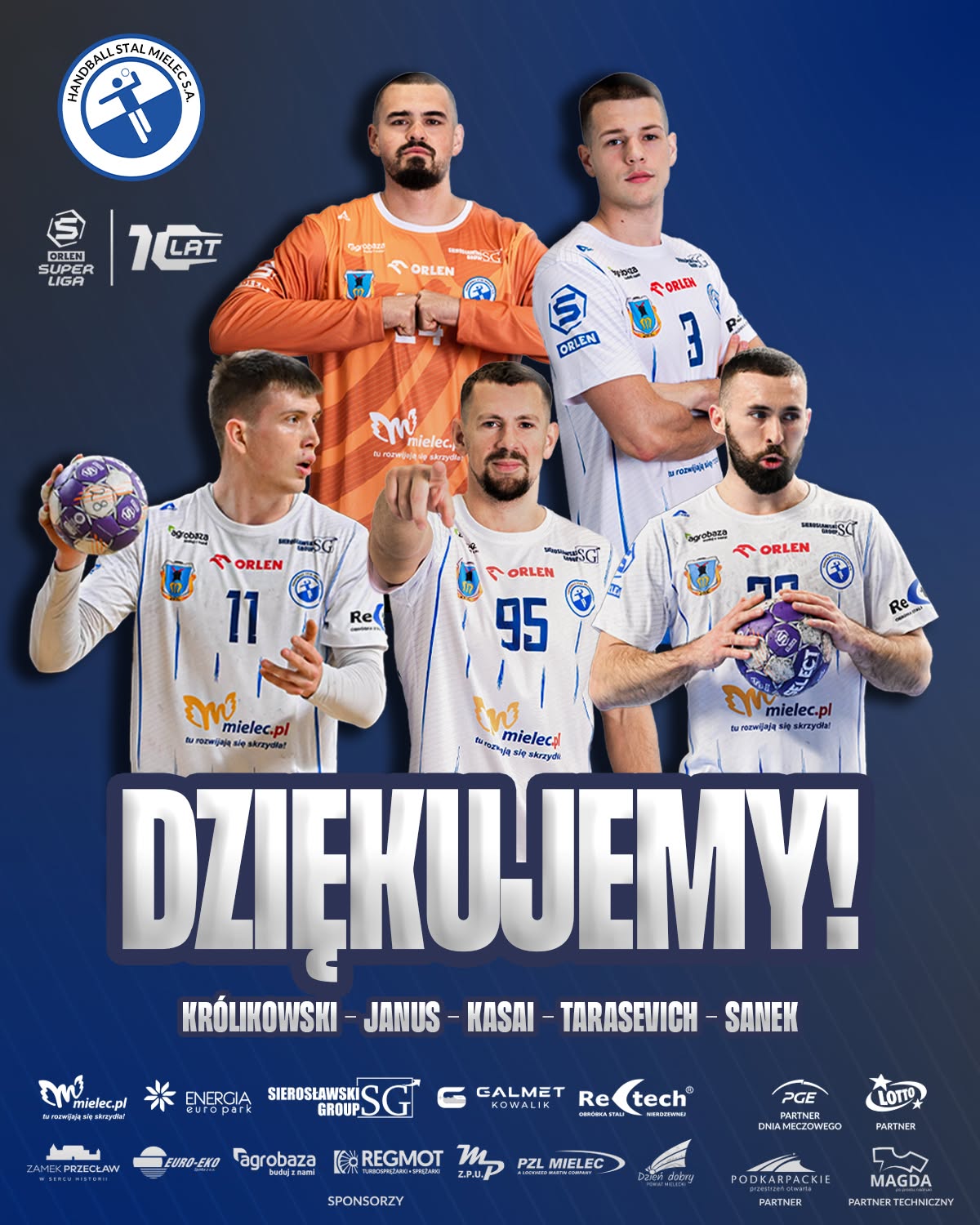 Handball Stal Mielec żegna się z pięcioma zawodnikami