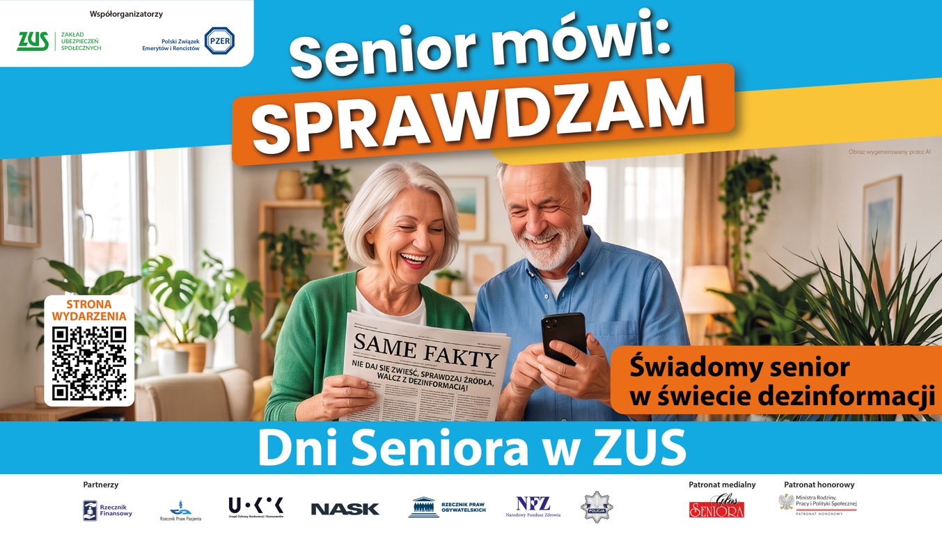 „Dzień seniora” z ZUS już 23 października. Nie tylko dla Rzeszowian – nie tylko dla Seniorów!