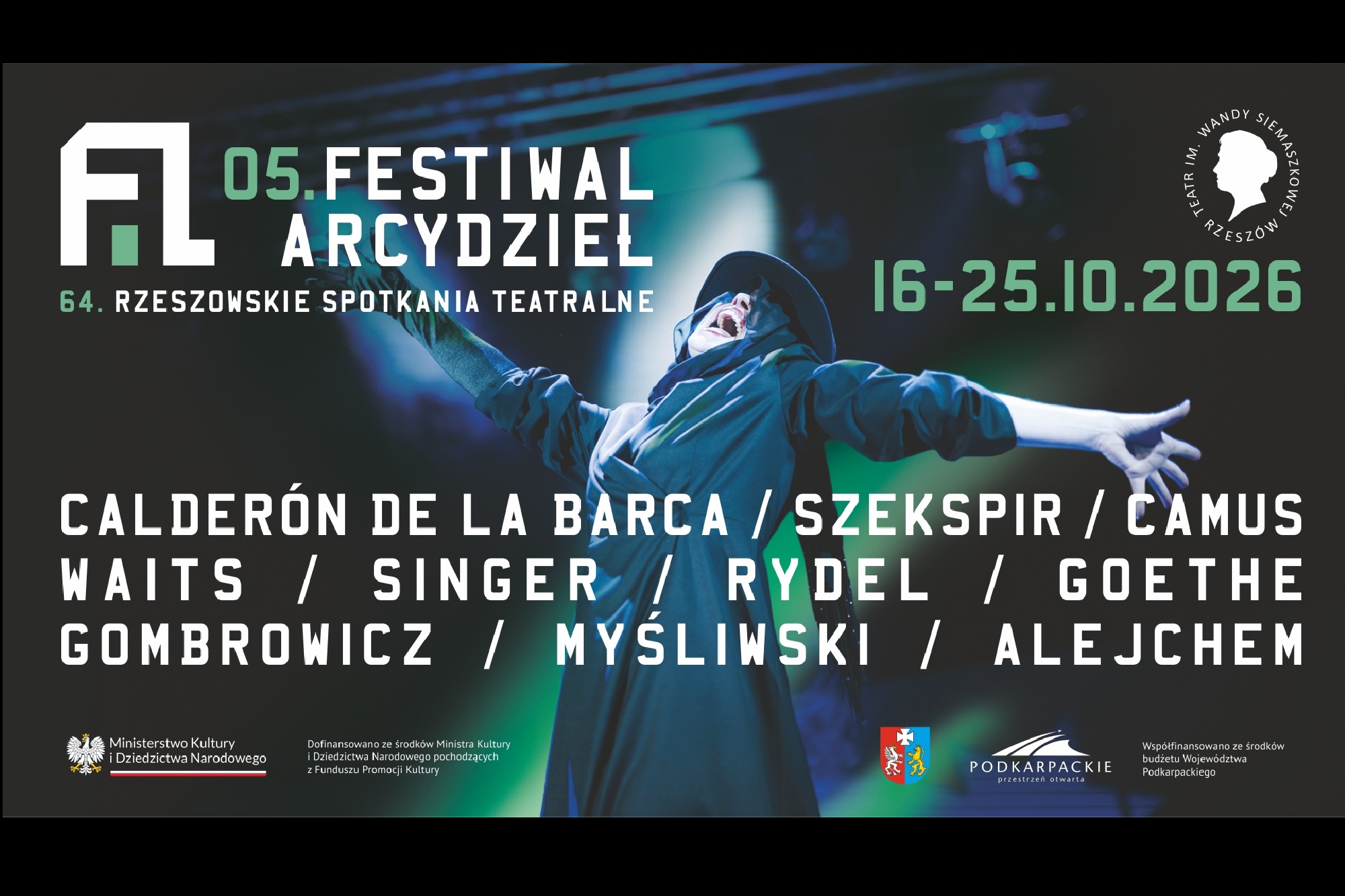 Rusza 05. Festiwal Arcydzieł – 64. Rzeszowskie Spotkania Teatralne (PROGRAM)
